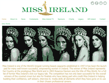 Tablet Screenshot of miss-ireland.ie